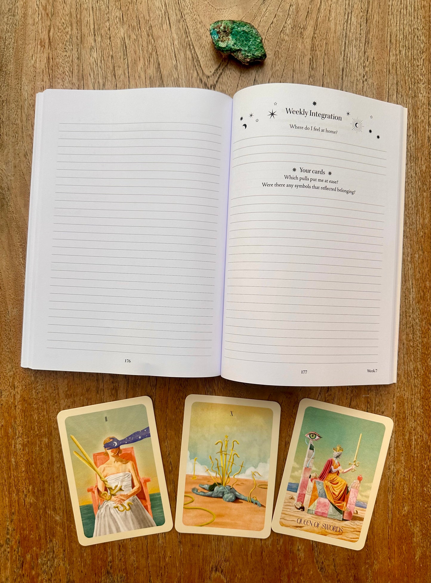 Pulled: A Daily Tarot & Somatic Journal for Reflection