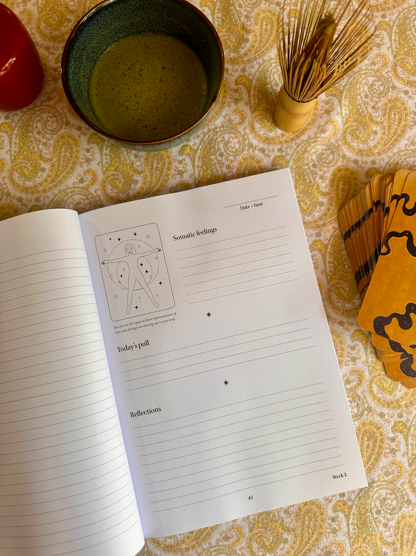 Pulled: A Daily Tarot & Somatic Journal for Reflection